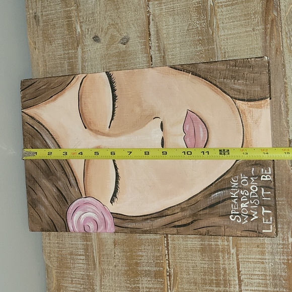 "Let It Be" Artist Signed Original Painting On Wood - Picture 4 of 10